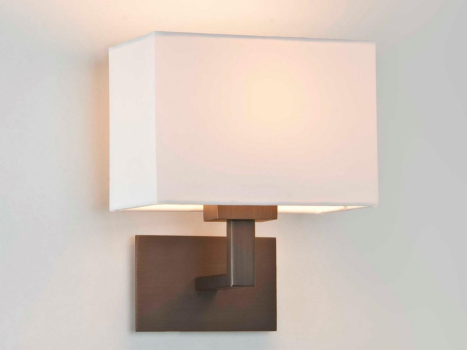 Wall lamp in steel and fabric | Connaught by Astro lighting