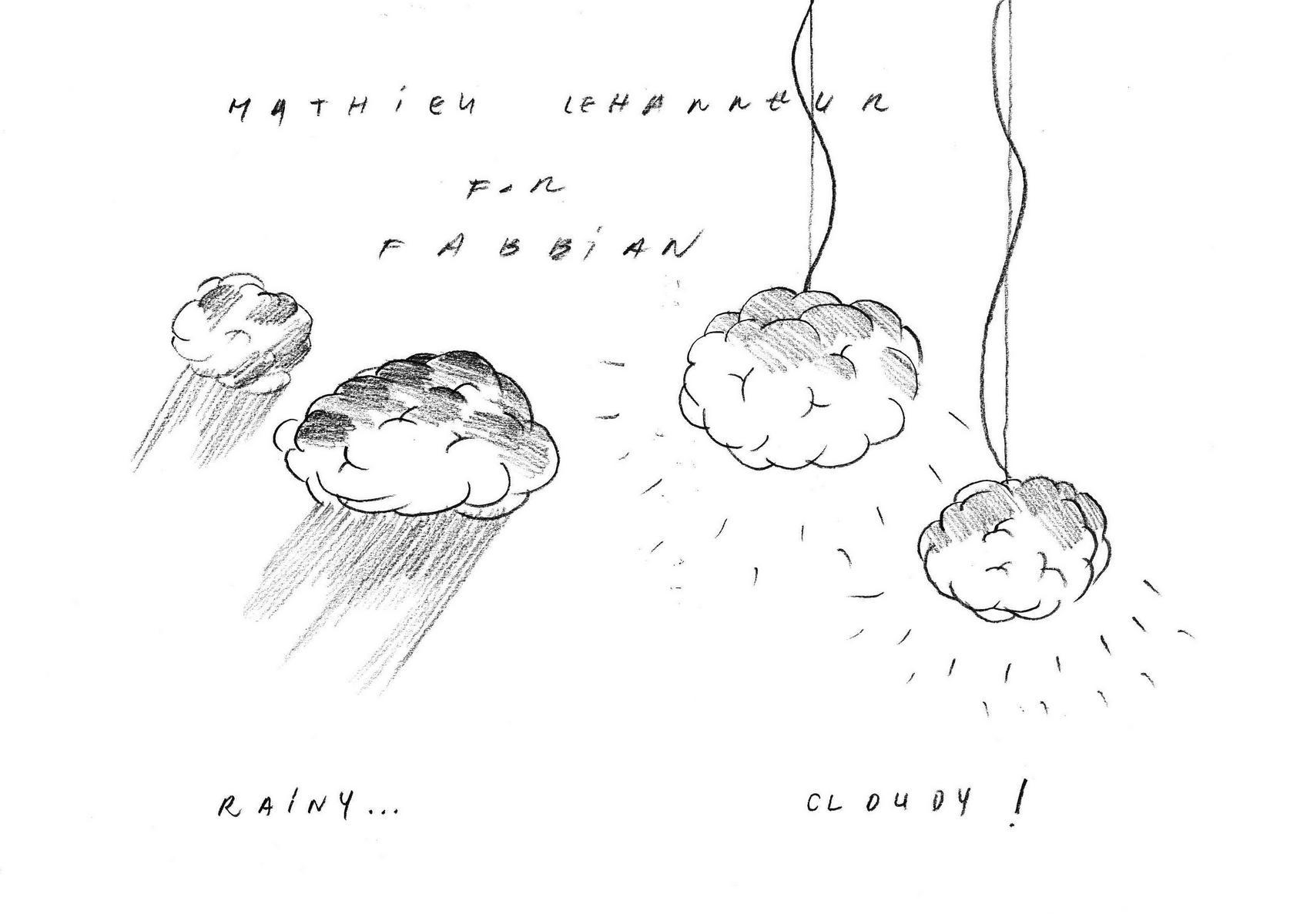 Glass ceiling light | Cloudy by Fabbian