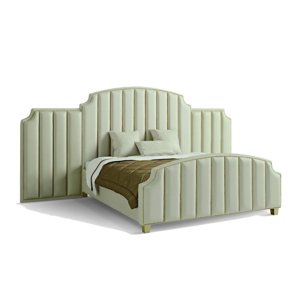 SIDNEY Fabric bed with high headboard