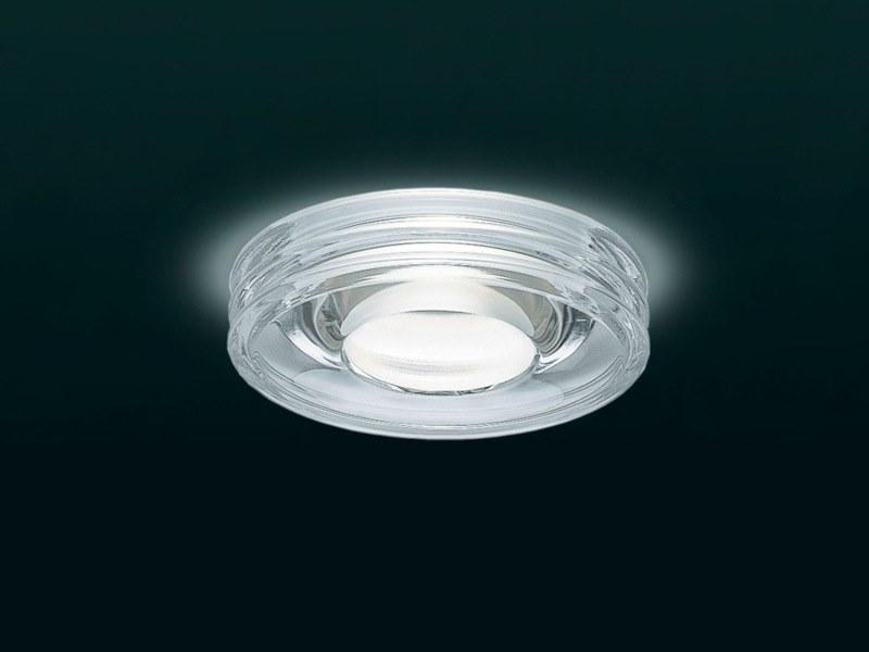 LED recessed glass spotlight for false ceiling | Disk I by Leucos