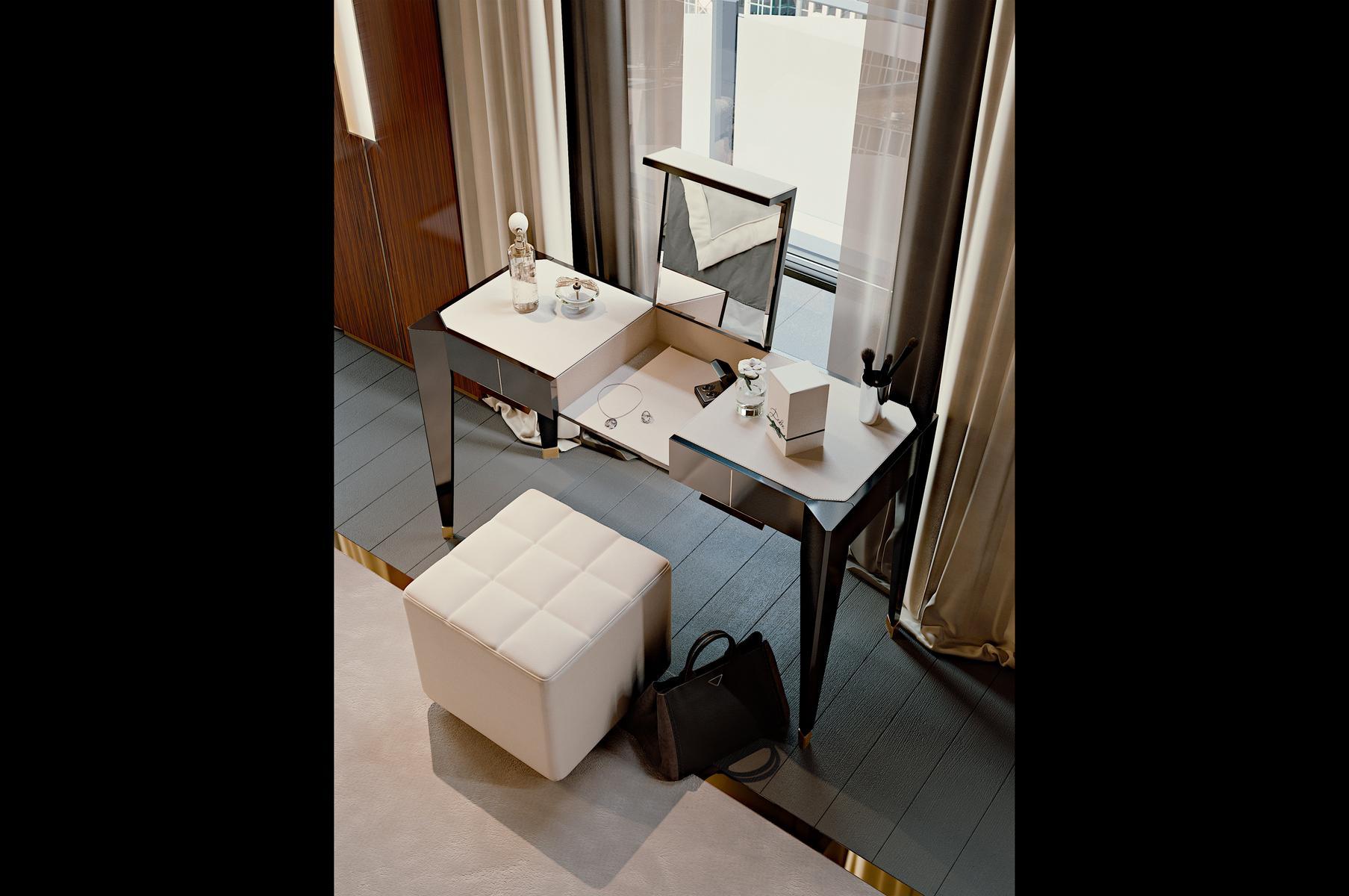 Square fabric pouf | Park Avenue by Ezio Bellotti