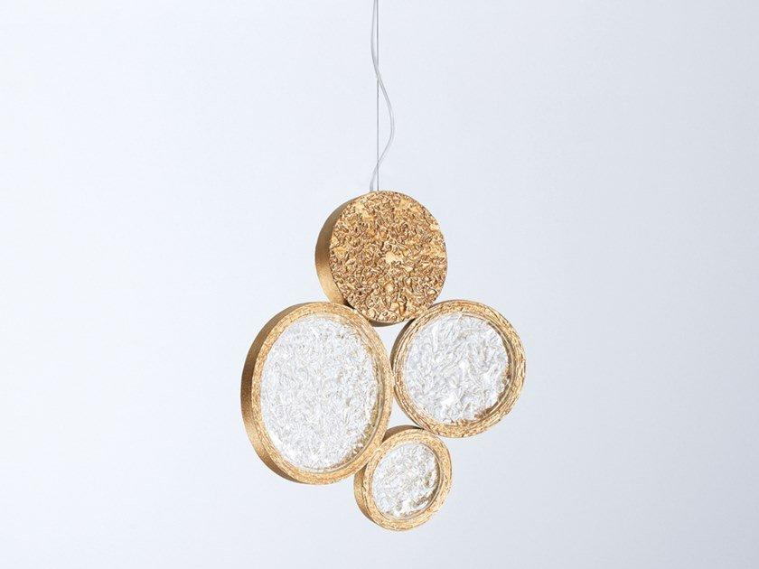 LED handmade bronze pendant lamp | Luna Ct3356 by Serip