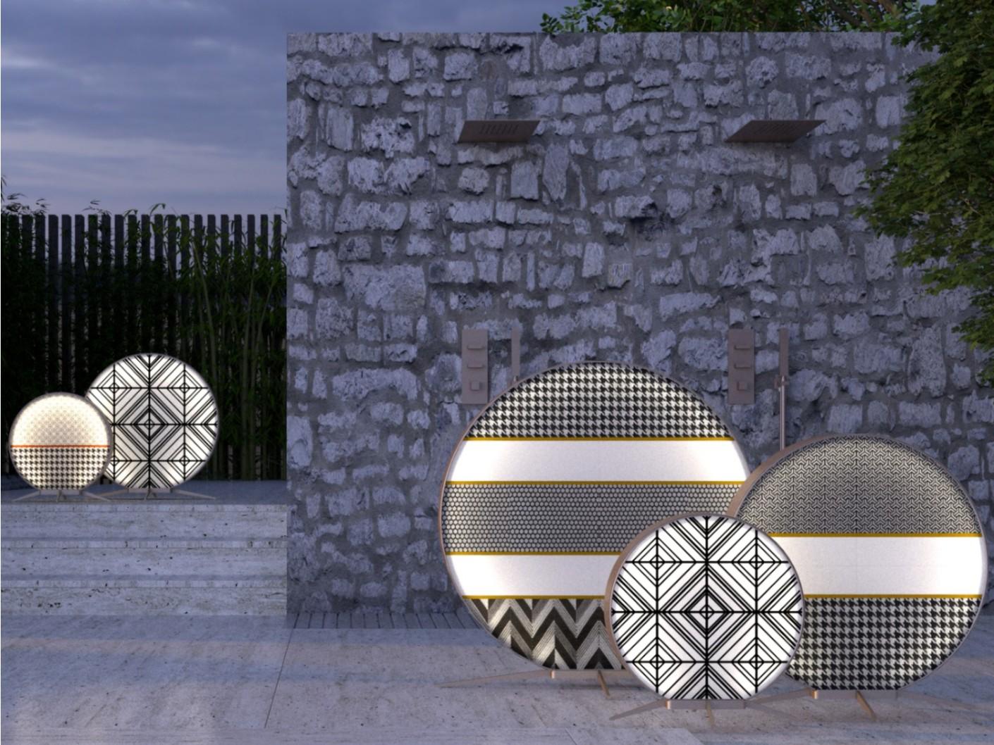 LED fabric floor lamp | Babu by Contardi