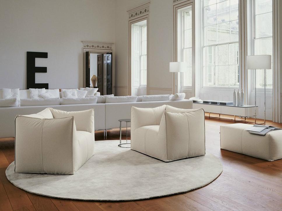 Fabric armchair with armrests | Le Bambole '07 by B&B Italia