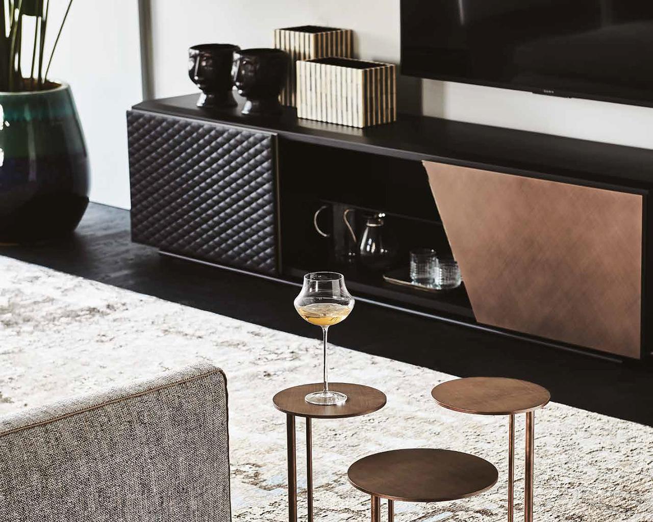 Veneer tv furniture with doors | Aston by Cattelan Italia