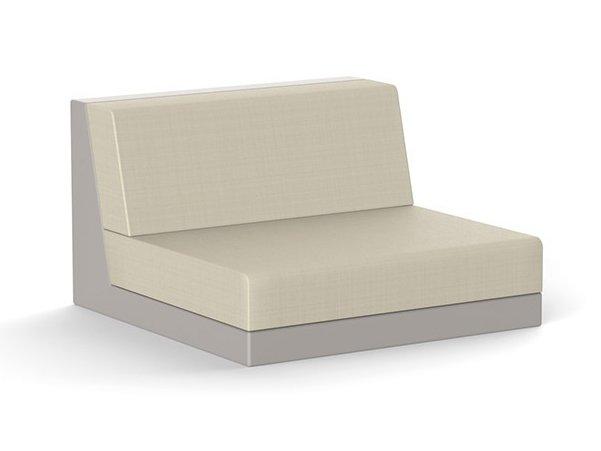 Modular woven vinyl garden armchair | Pixel by Vondom