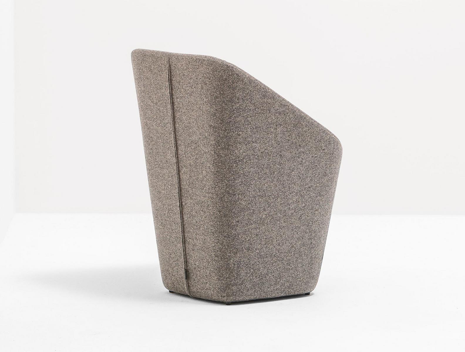 Upholstered easy chair | Log 365 by Pedrali