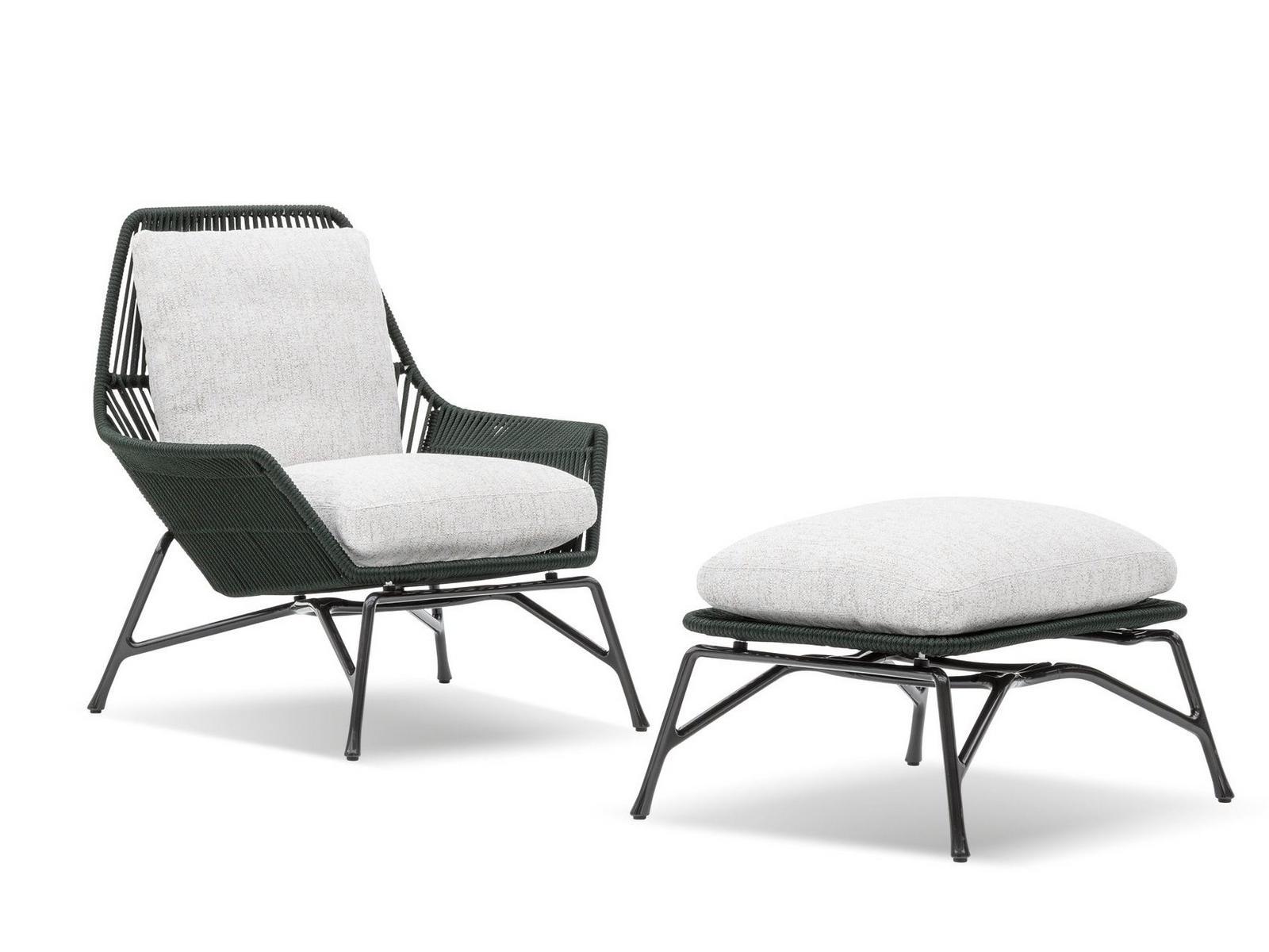 Outdoor armchair | Prince “cord” Outdoor by Minotti