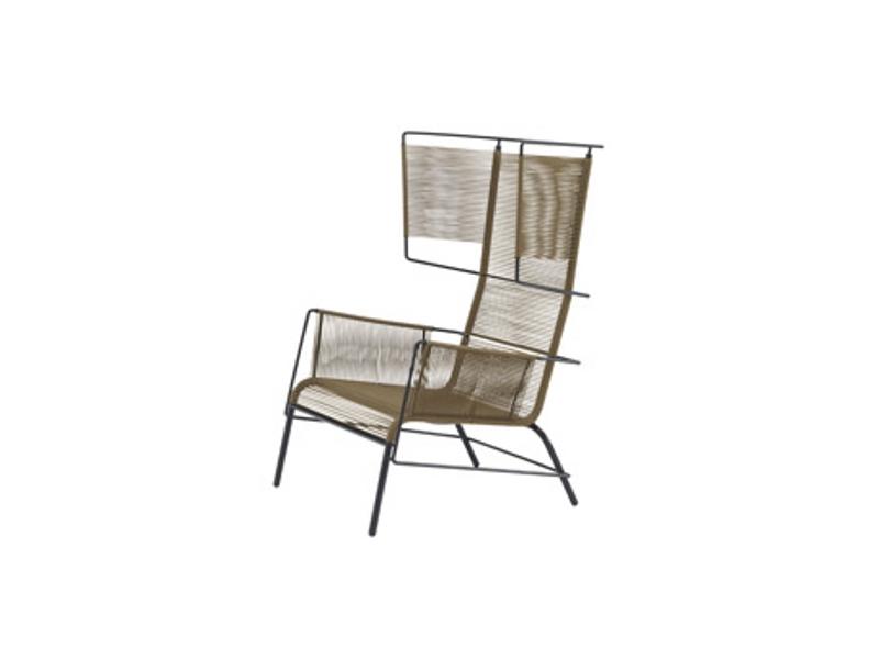 Garden armchair with footstool | Fifty by Ligne Roset