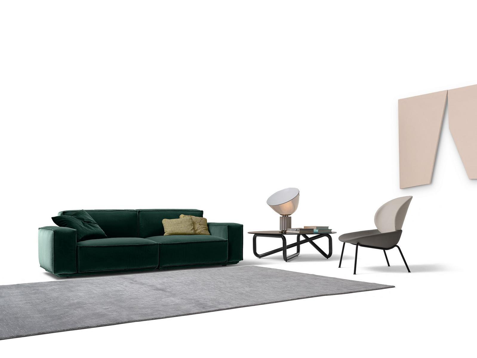 Upholstered fabric easy chair | Tellin by Arflex