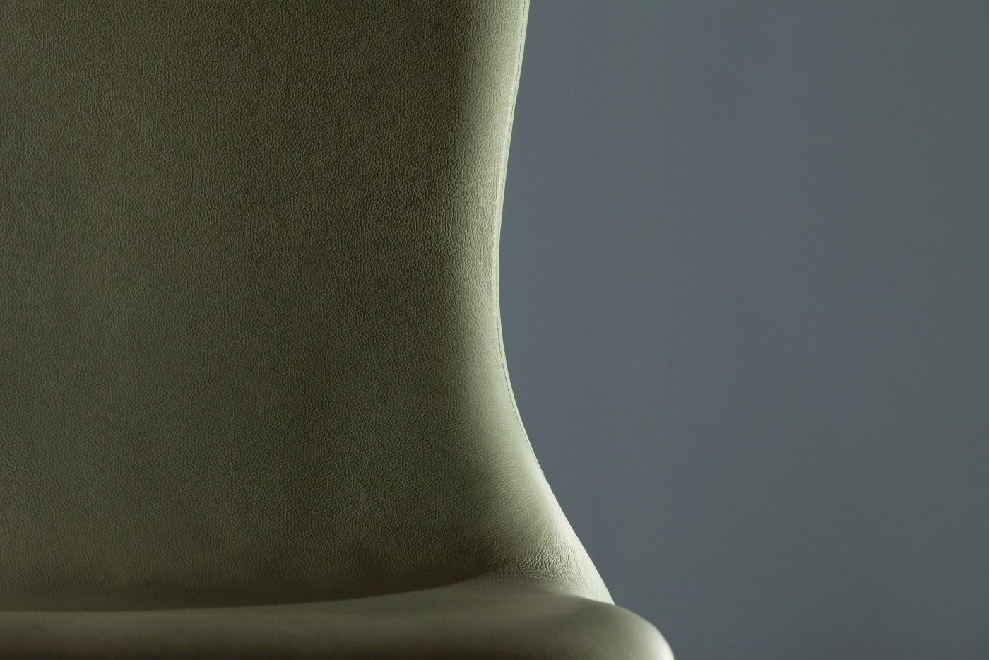 Upholstered leather chair | Lisetta by Tonin Casa