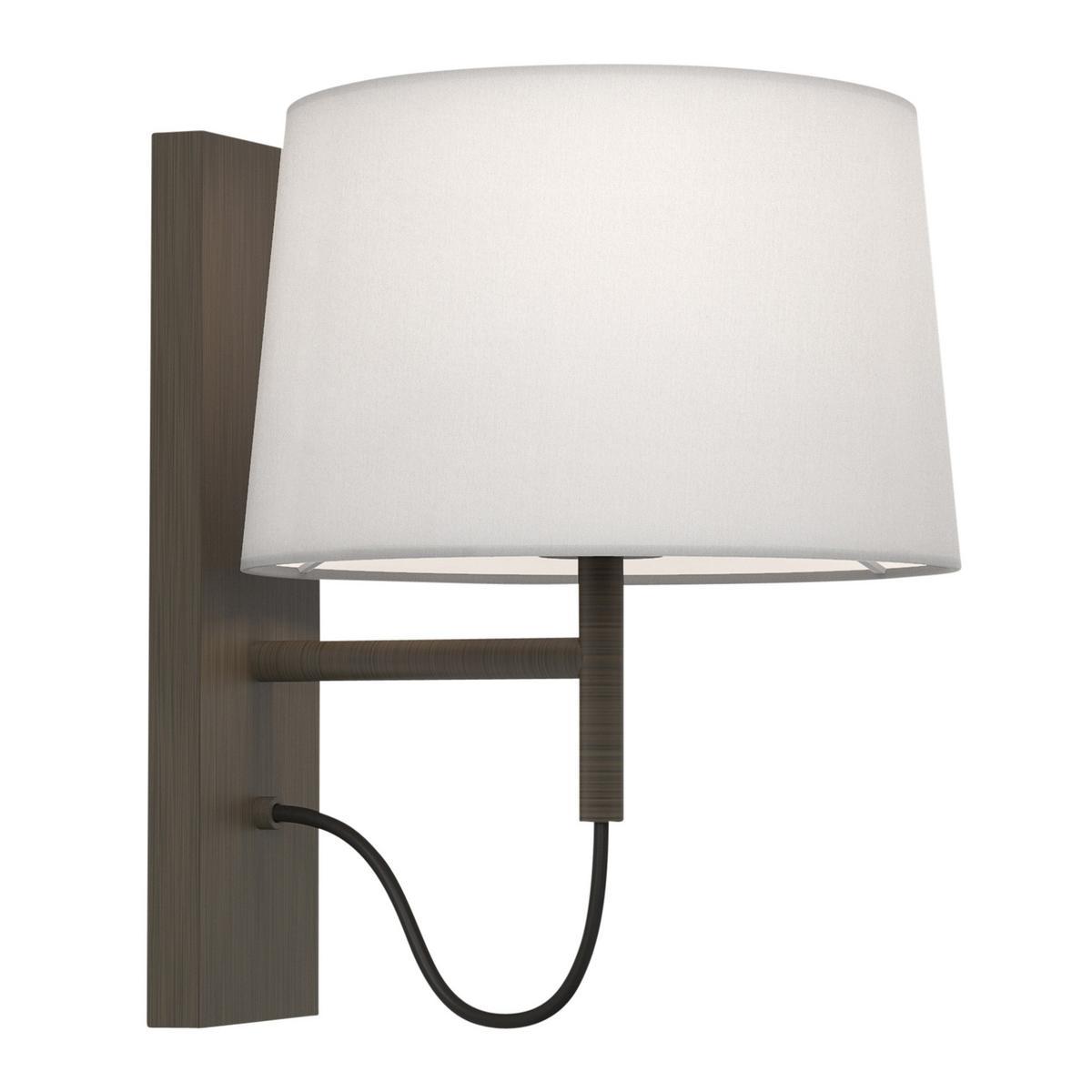 LED wall lamp in steel and fabric with fixed arm | Telegraph by Astro lighting