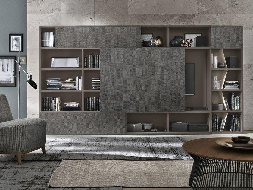 Sectional TV wall system | Unit A122 by Tomasella