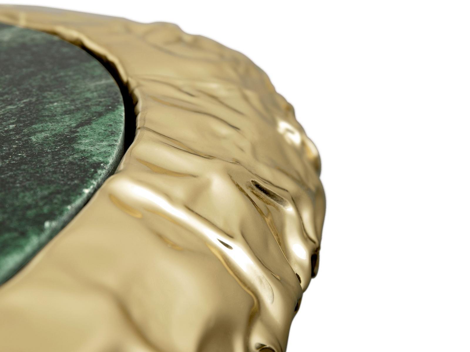 Square marble coffee table | Stonehenge Laponia Green by Boca Do Lobo