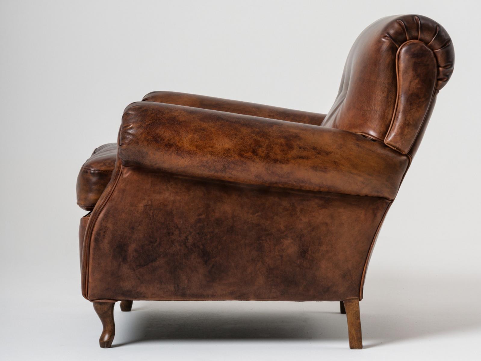 Leather armchair with armrests | Roma by Mantellassi 1926