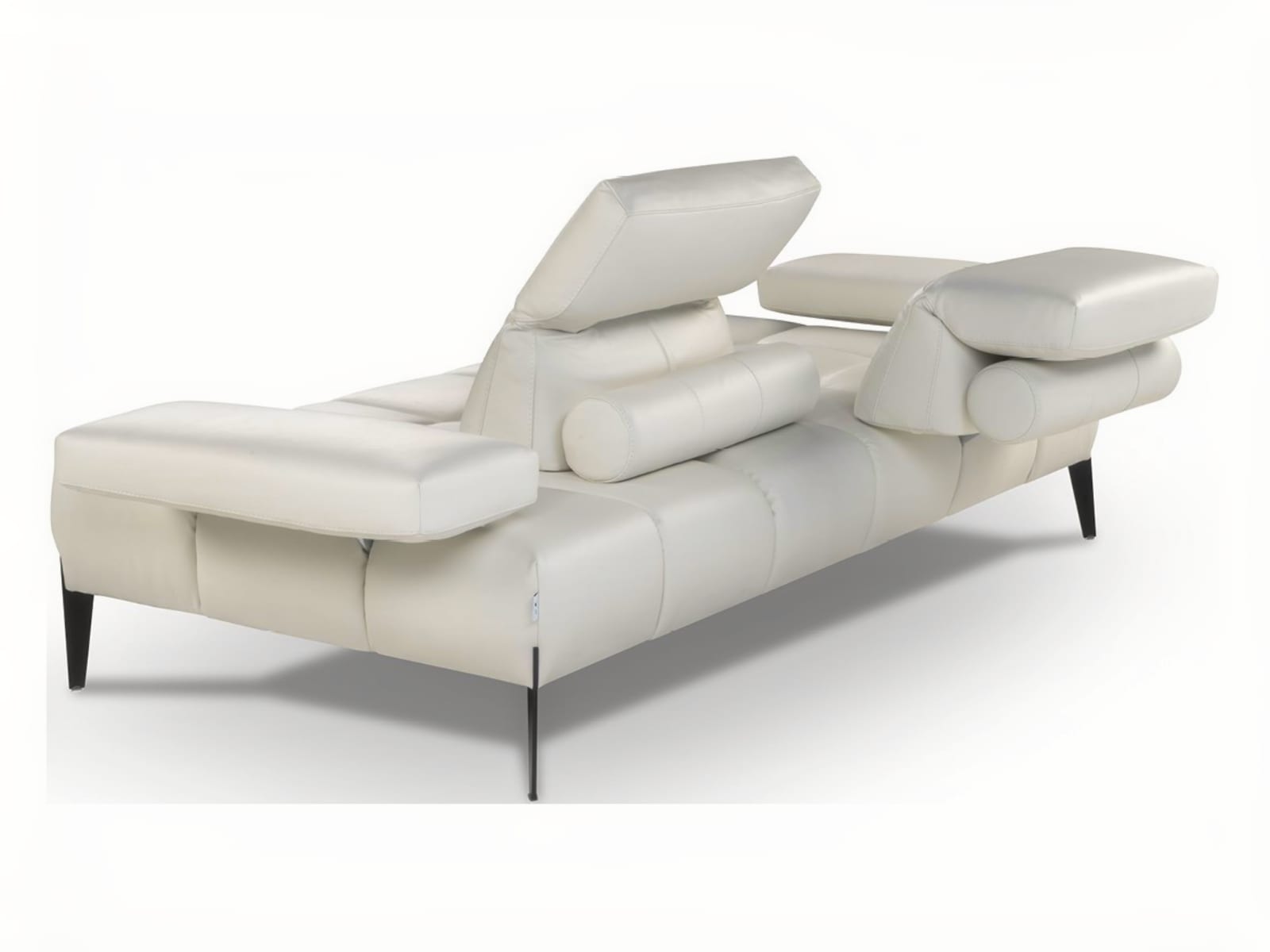 Contemporary sofa with adjustable backrests, armrests, and liftable headrests for customizable comfort. Offers increased seating options with tilting mechanisms and is available in various materials. | Skyline by Calia Italia