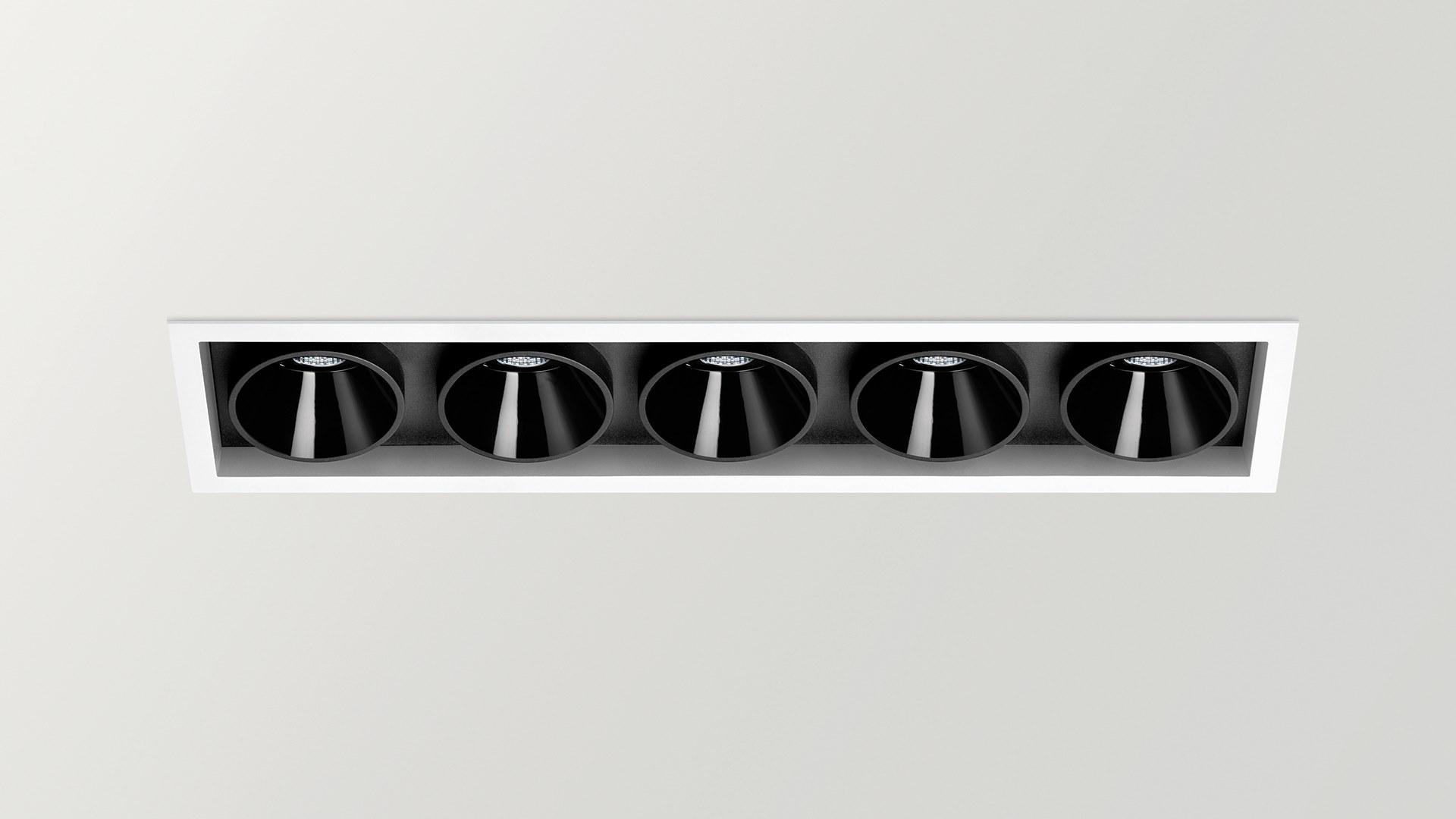LED multiple recessed aluminium spotlight |  by Arkoslight