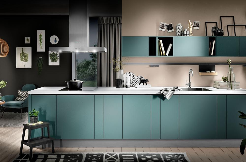 Kitchen without handles Haecker classic Laser Soft GL