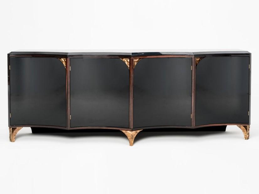 Wood veneer sideboard with doors | Ermes by Mantellassi 1926