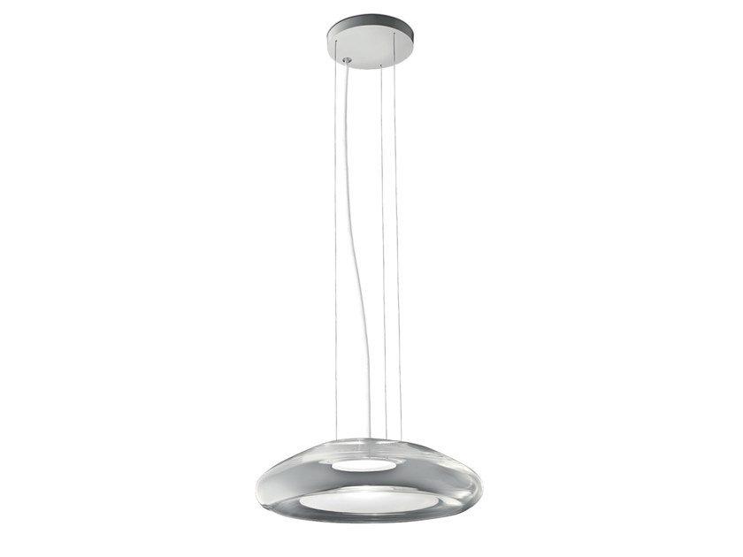 LED blown glass pendant lamp | Keyra S30 by Leucos