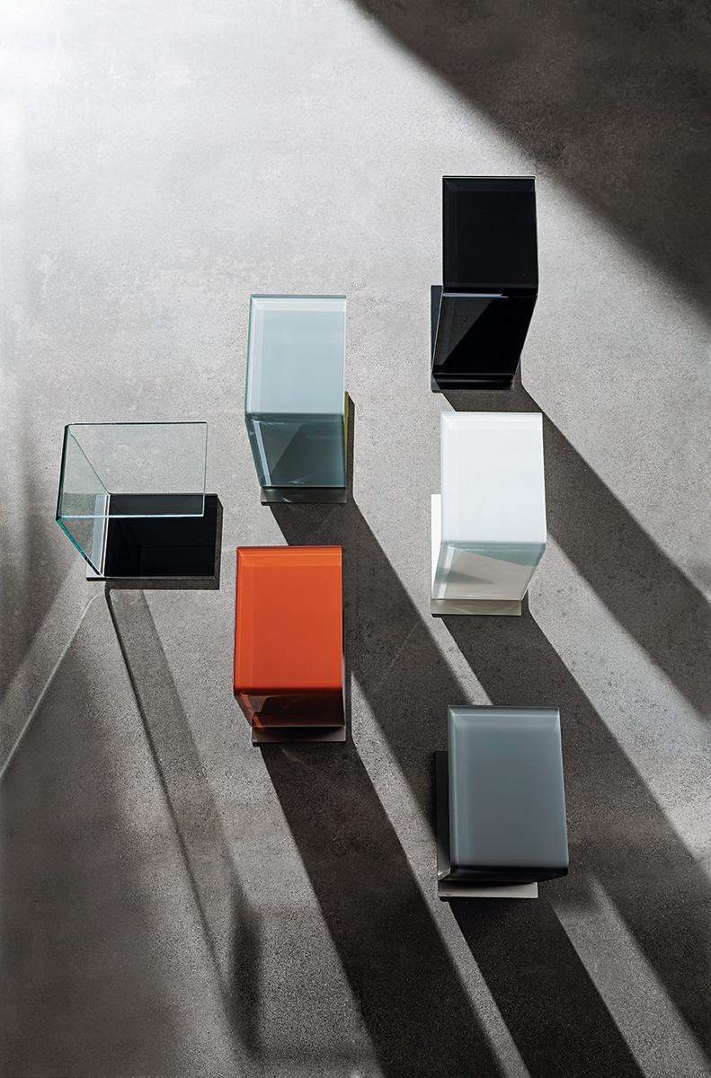 Rectangular glass coffee table | Swan by Sovet