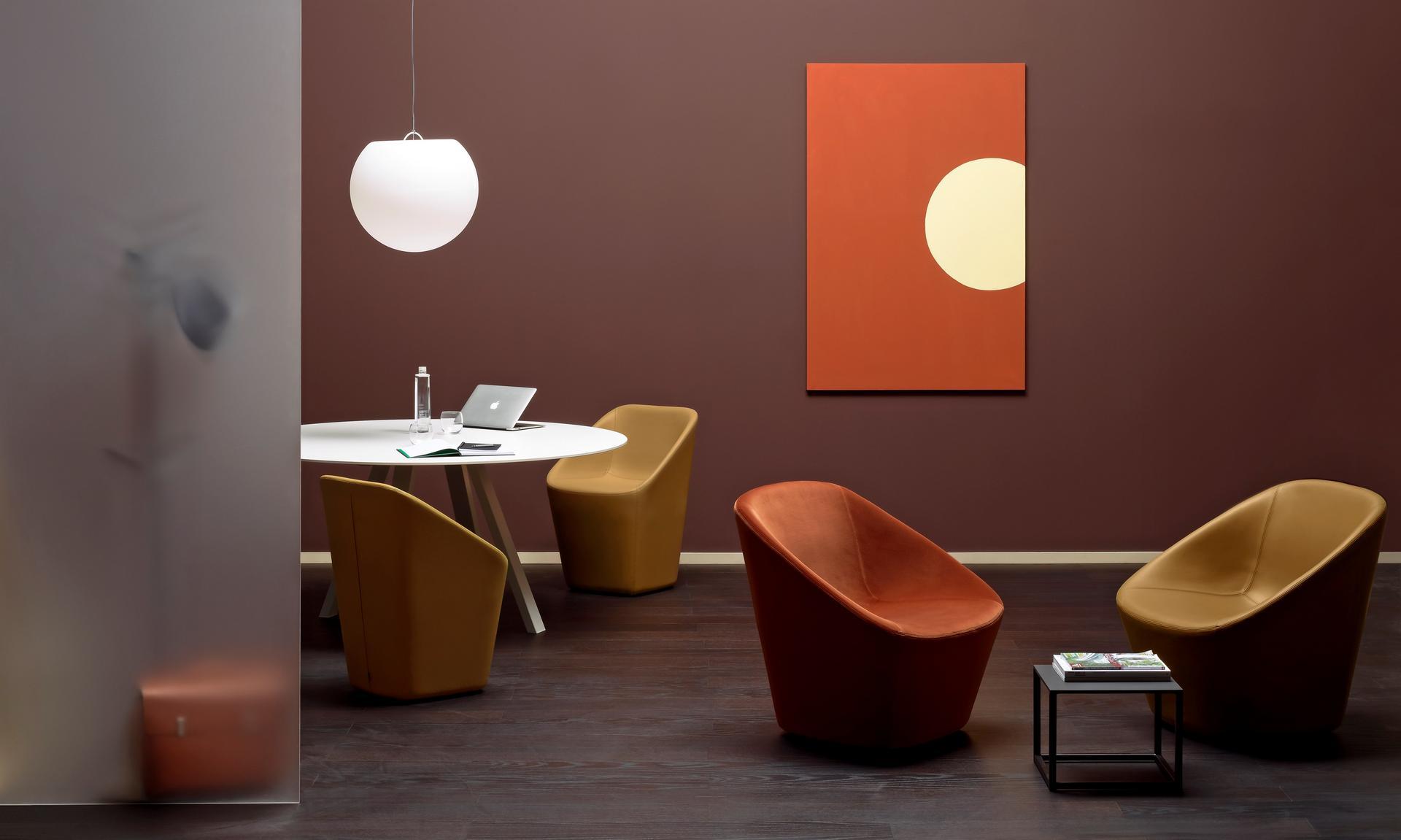 Upholstered easy chair | Log 365 by Pedrali