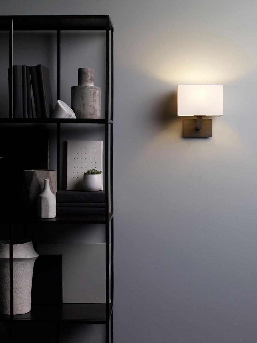 Wall lamp in steel and fabric | Connaught by Astro lighting
