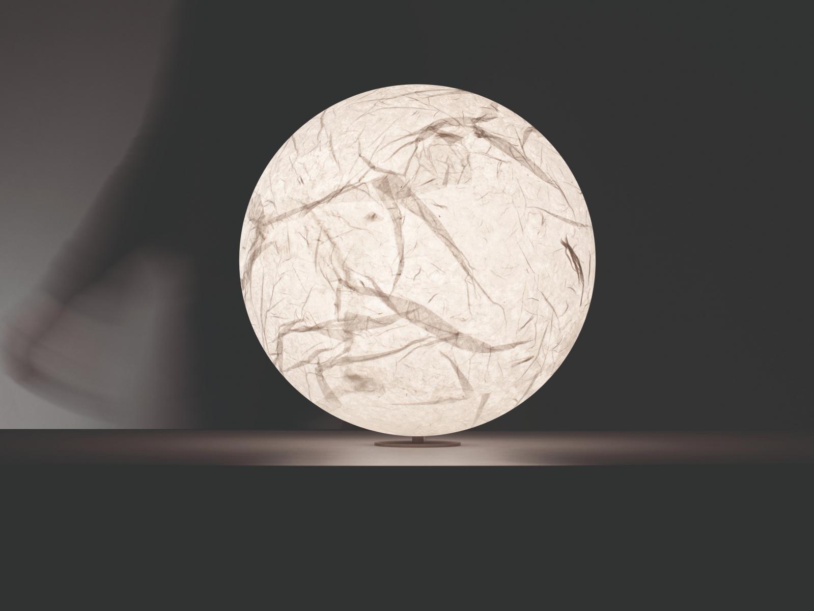 LED japanese paper table lamp | Moon T by Davide Groppi