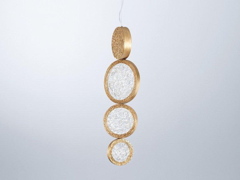 LED handmade bronze pendant lamp | Luna Ct3357 by Serip