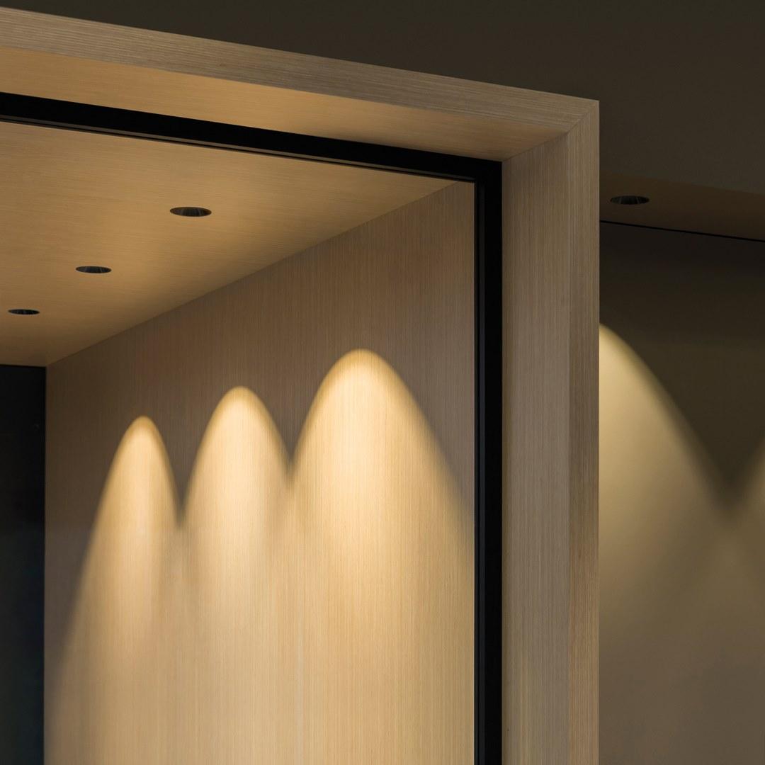 LED round recessed aluminium spotlight | Shot Light M Asymmetric by Arkoslight