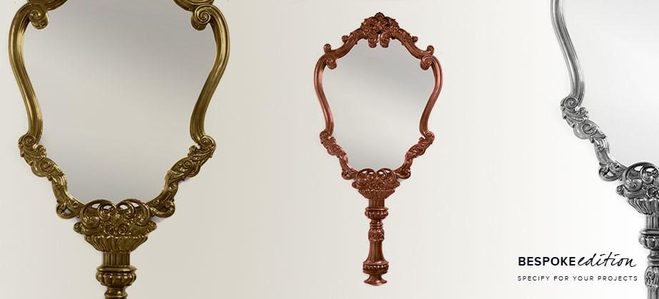 Wall-mounted framed mahogany mirror | Marie Thérèse by Boca Do Lobo