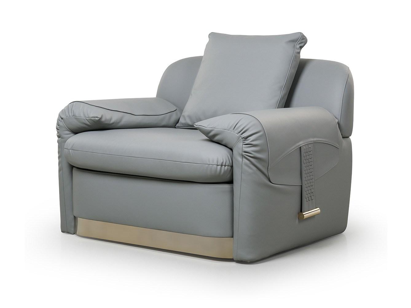 Leather armchair with armrests | Eclipse by Turri