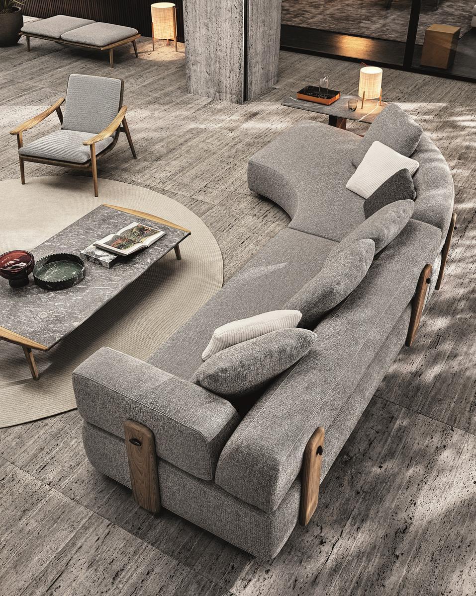 Sectional fabric garden sofa | Florida by Minotti