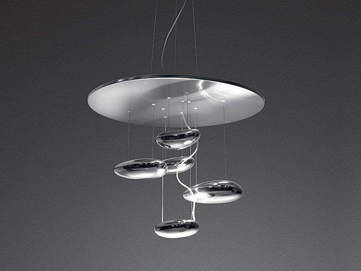 Indirect light stainless steel pendant lamp | Mercury Mini by Artemide