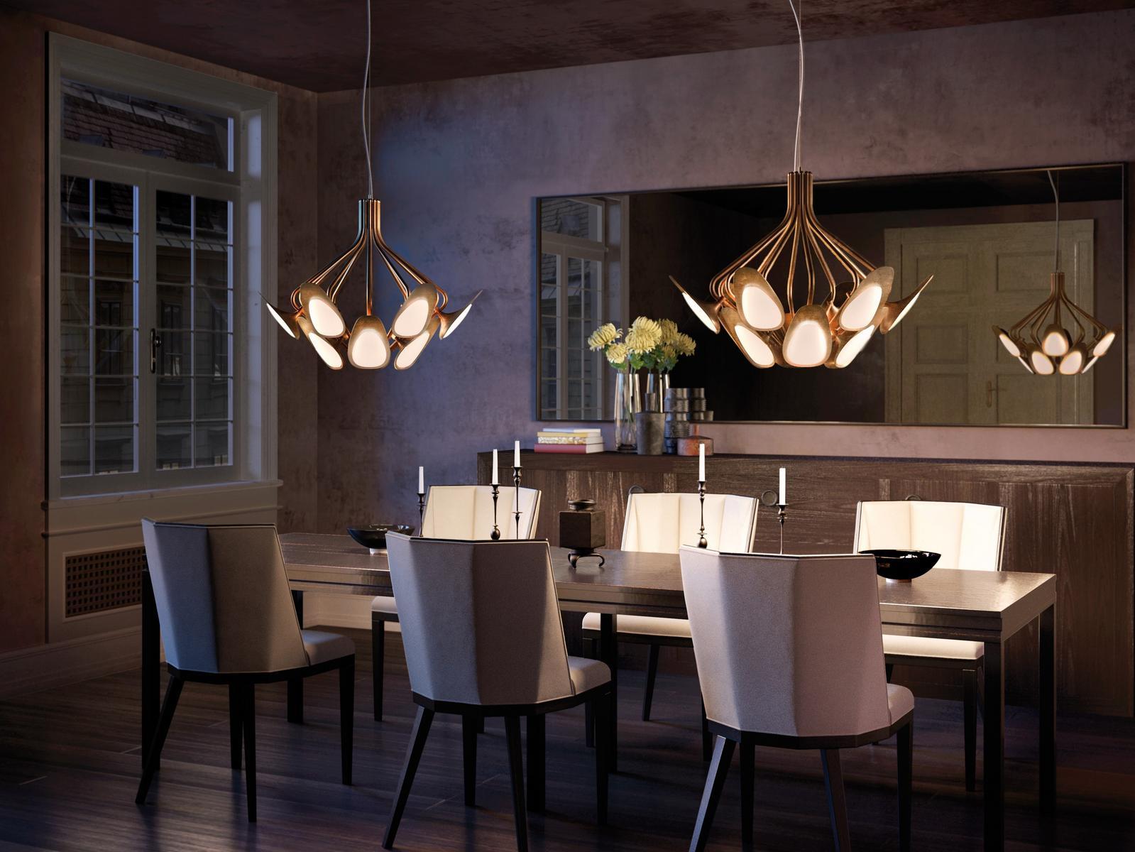 LED metal pendant lamp | Peacock by Kundalini