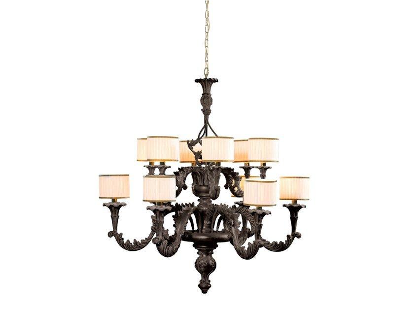 Indirect light wooden chandelier | 6805 by Carpanese home