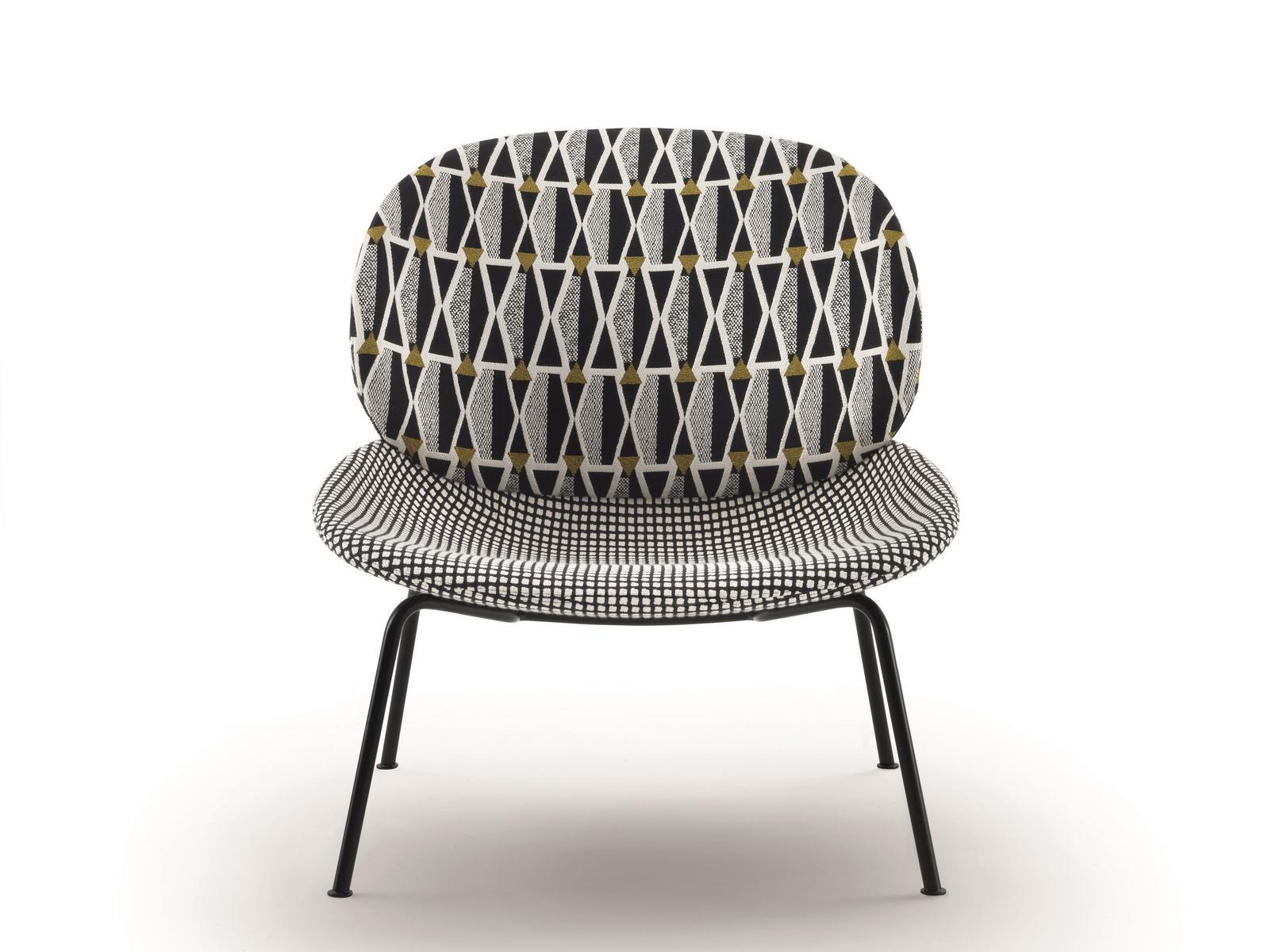 Upholstered fabric easy chair | Tellin by Arflex