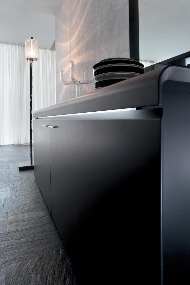 Melamine-faced chipboard sideboard with integrated lighting | Goya by Tonin Casa