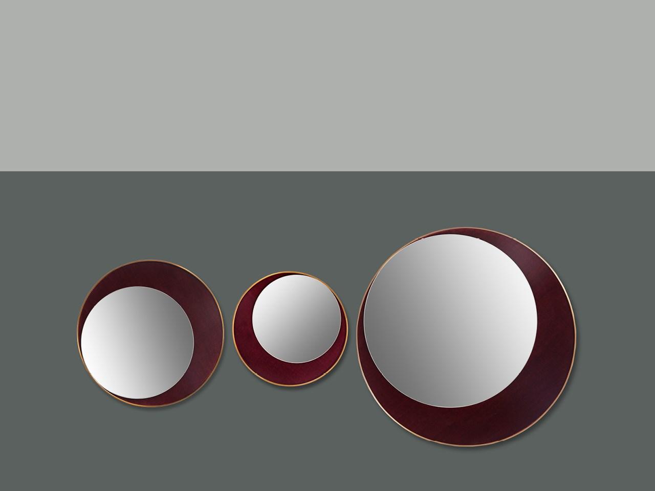 Round wall-mounted mirror | Eclipse by Borzalino