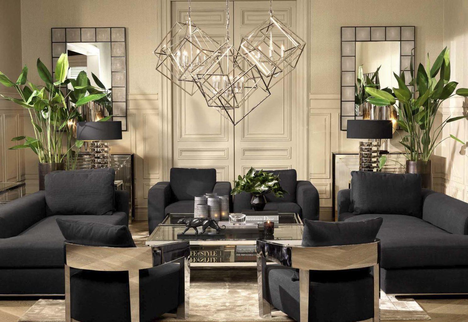 Metal pendant lamp | Matrix by Eichholtz