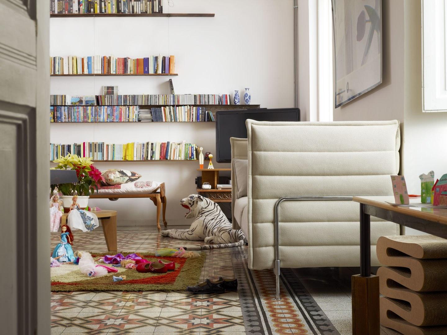 3 seater fabric sofa | Alcove by Vitra