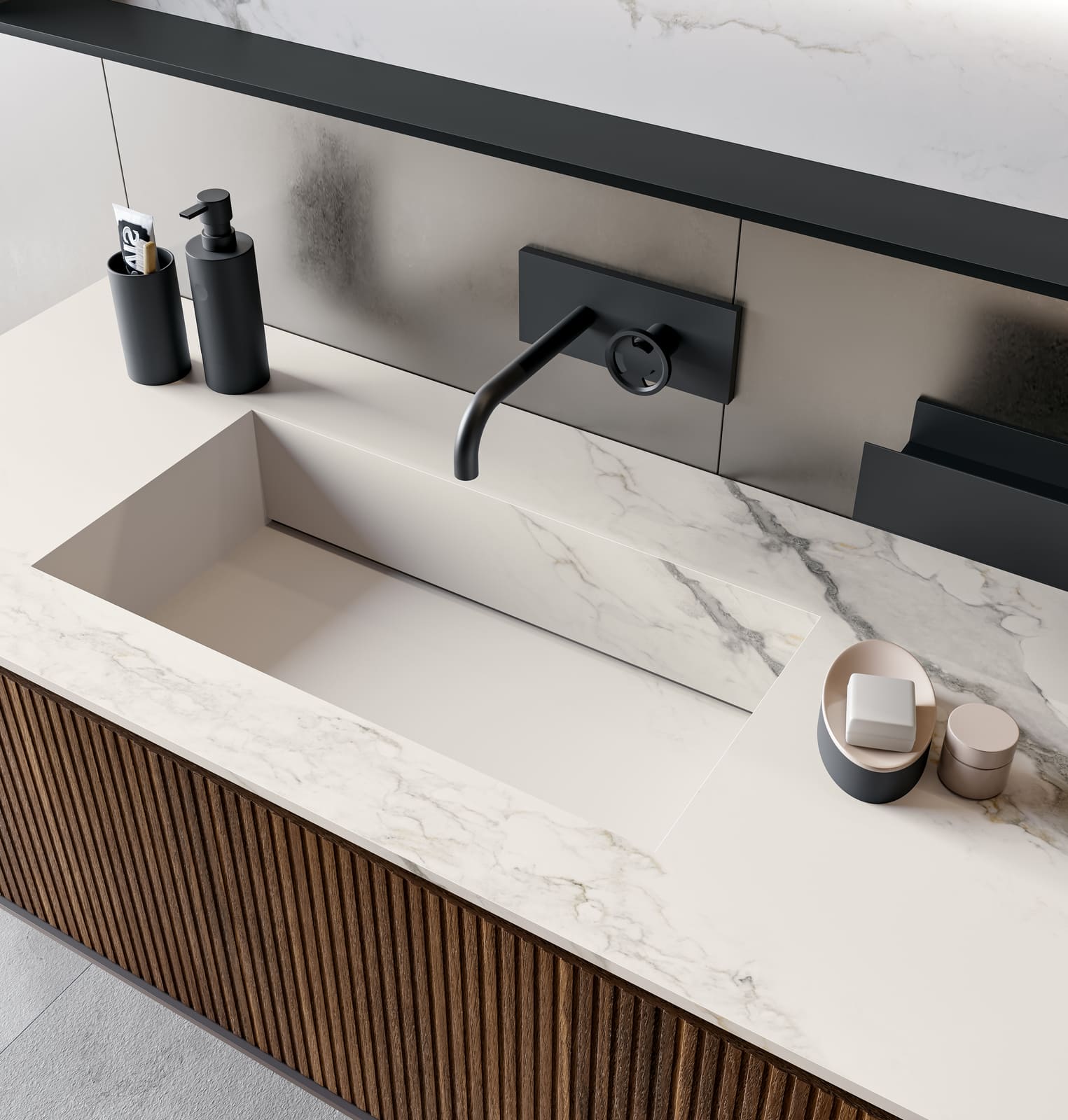 Glass bathroom | Traccia by Birex