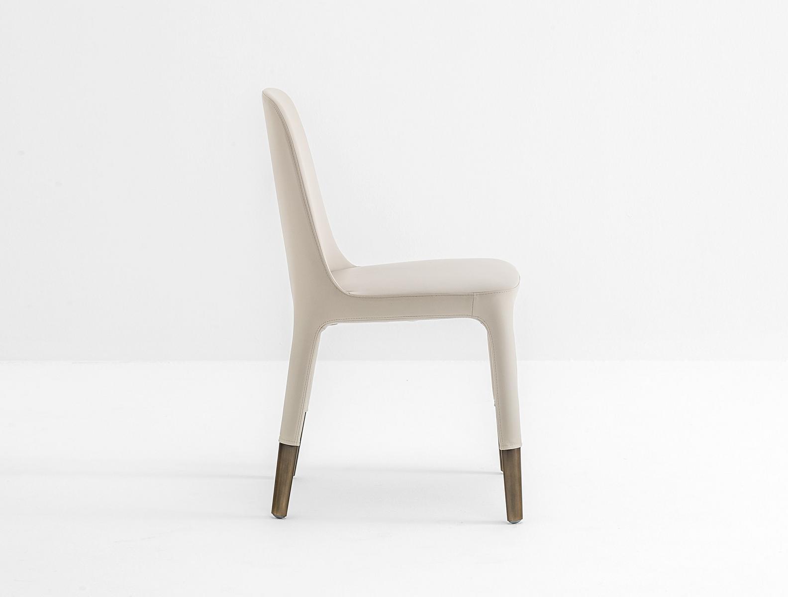 Upholstered leather restaurant chair | Ester 691 by Pedrali