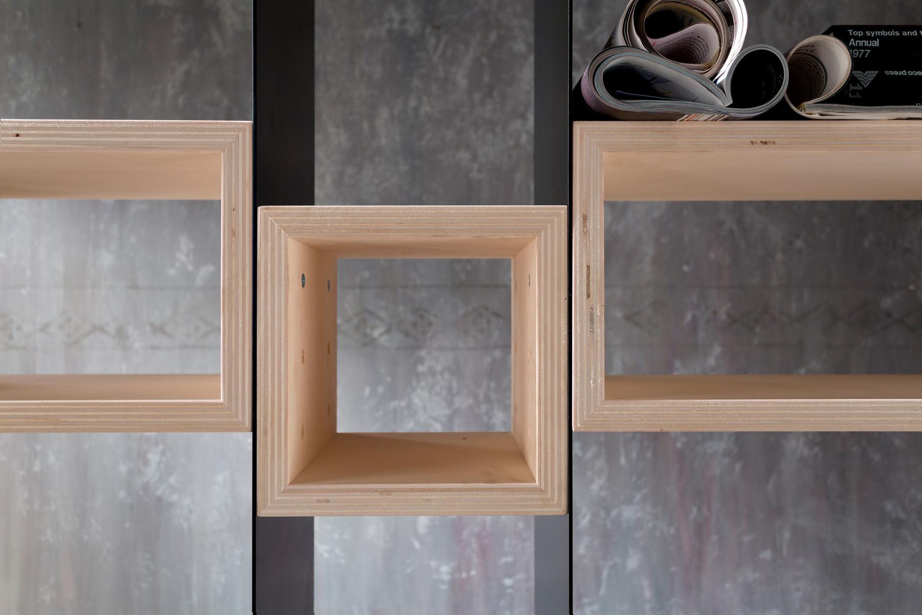 Open modular bookcase | Concrete by Zava
