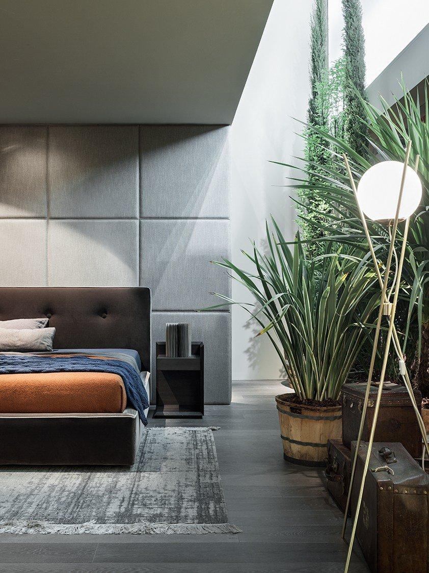 Fabric double bed | Madama by Lema