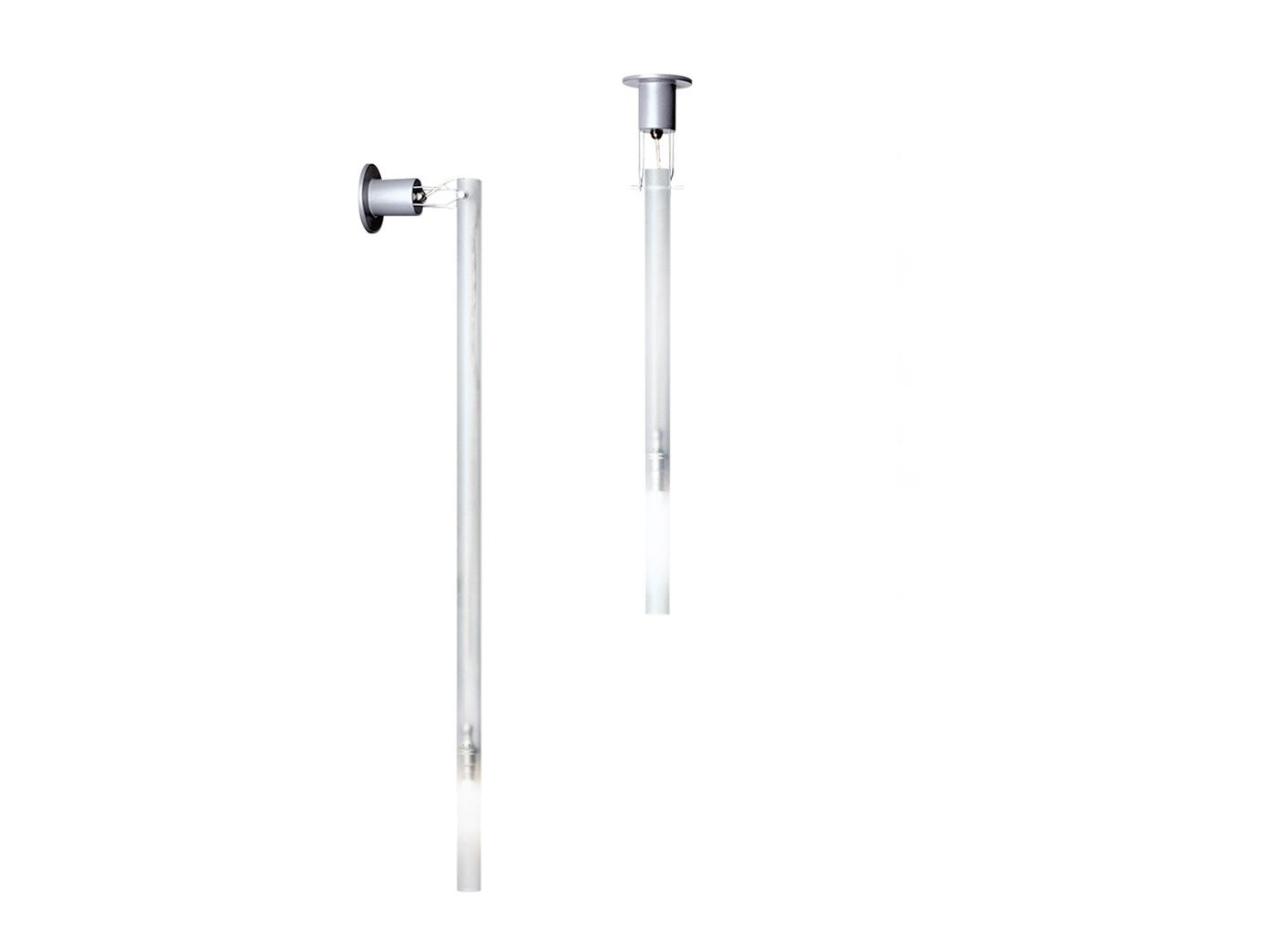 Sandblasted glass wall lamp / ceiling lamp | Canna Nuda by Nemo