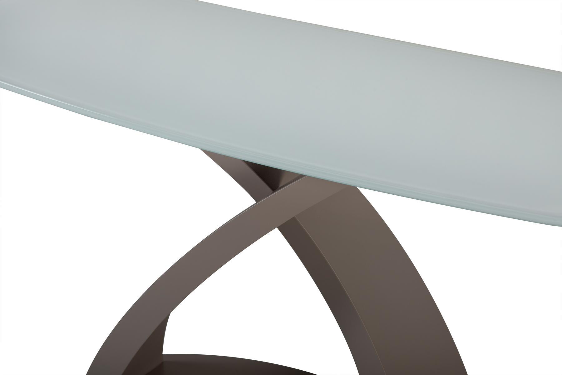 Glass console and steel base | Eliseo by Tonin Casa