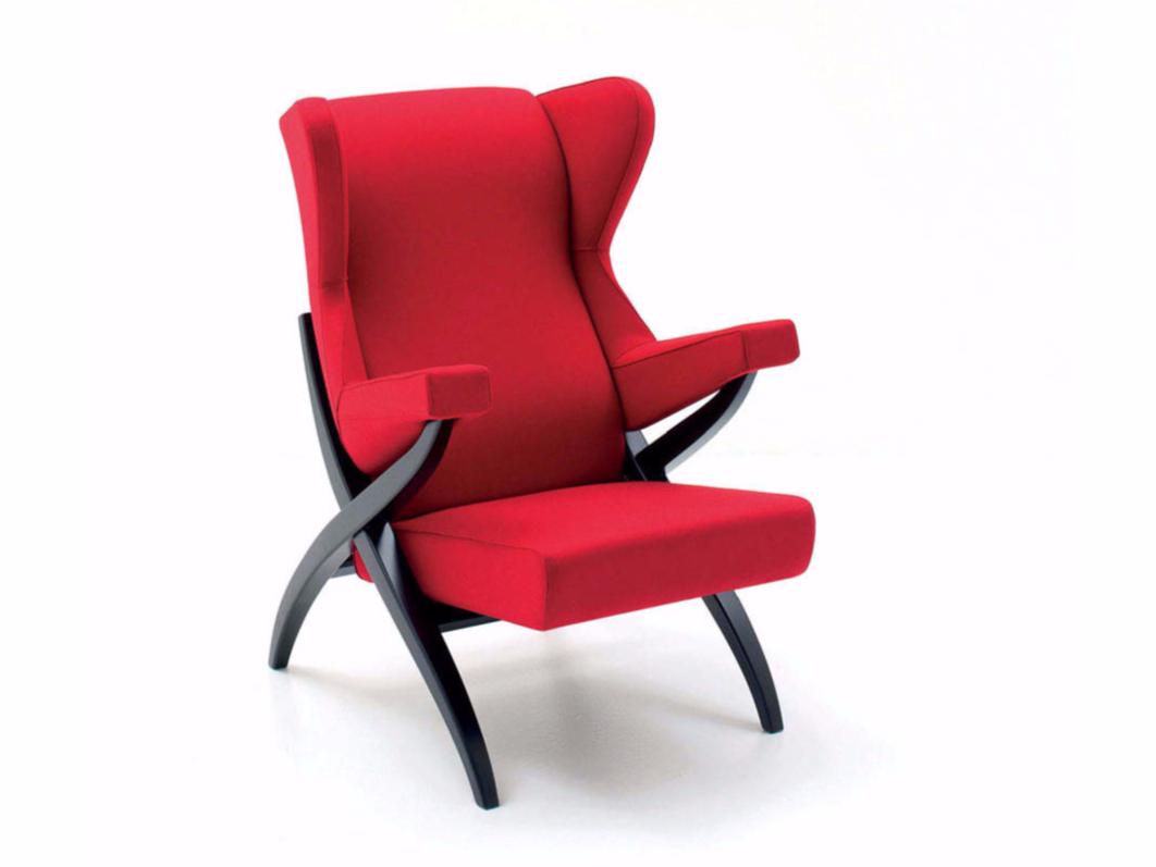 Fabric armchair with armrests | Fiorenza by Arflex
