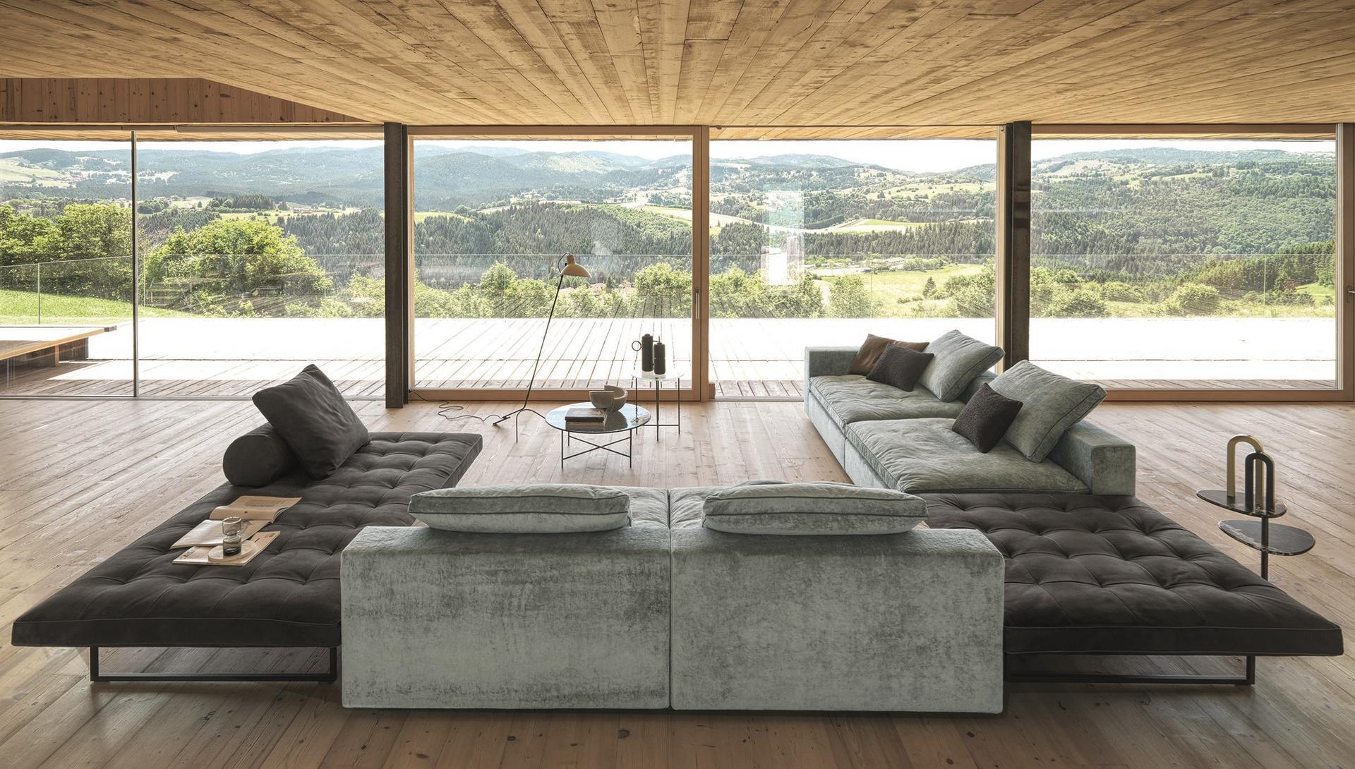 Sectional fabric sofa with removable cover | Kubic by Desiree