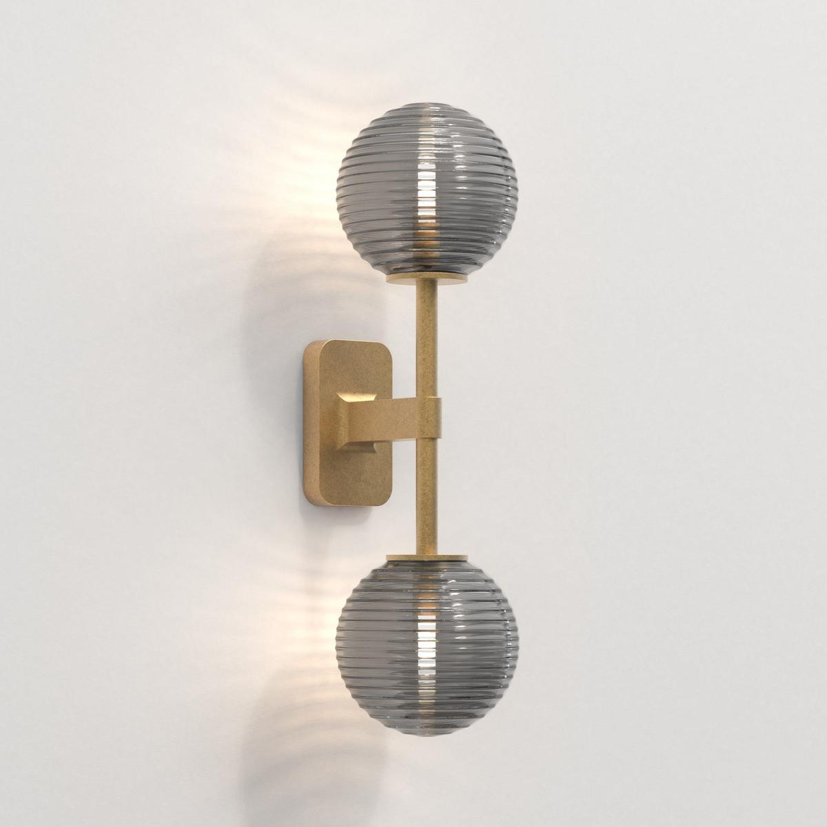 LED zinc wall lamp for bathroom | Tacoma Twin by Astro lighting